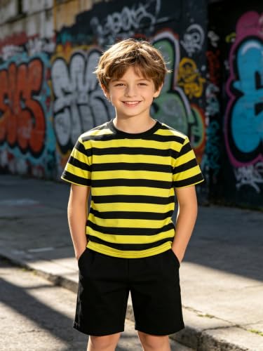 Image of Magic Park 6M-14Y Kid Striped T-Shirt Boys Cotton Tee Basic Top