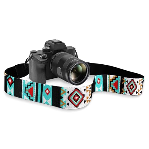 Goncariar Western Camera Neck Strap Aztec Vintage Camera Strap for Photographers Camera Shoulder Strap Boho Camera Sling Strap with Quick Release Buckles