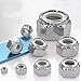 304 / 316UNC Nylon Lock Nuts Stainless Steel Self-Locking Nylon Lock Nuts for Industrial Construction Fasteners (316 :10Pcs: 7/16-20)