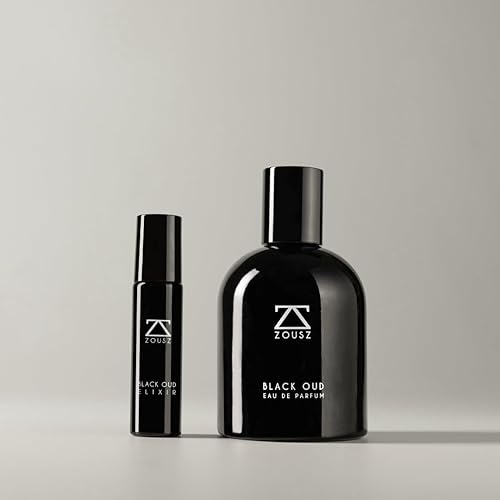 Miniatura 6 de ZOUSZ Black Oud - Perfume para hombre, fragancia prémium infundida con aceite de Oud negro, sándalo, madera de cedro y pachulí, lujosa colonia de