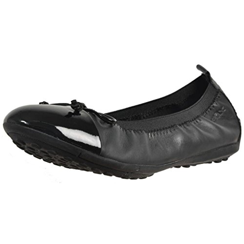 Image of Geox Cpiuma22 Ballerina Flat (Toddler /Little Kid /Big Kid),Black,39 M - 6 Yth