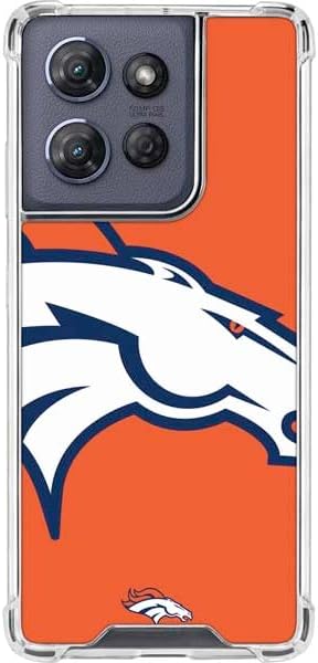 Skinit Clear Phone Case Compatible with Moto G Power 5G (2025) - Officially Licensed NFL Denver Broncos Vintage Design
