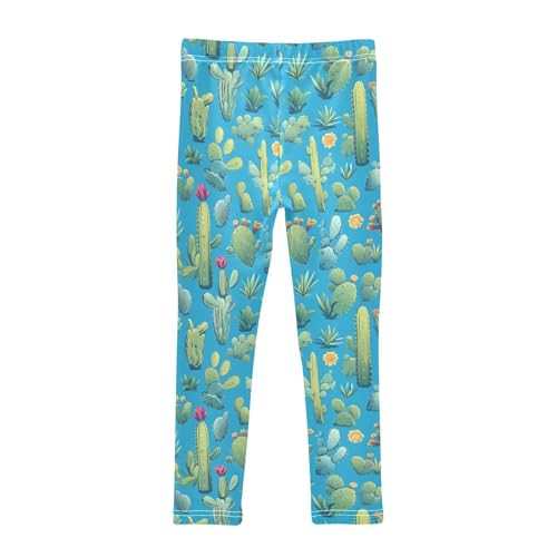 KLL Cactus Many Illusion Toddler Girls' Leggings Soft High Waisted Activewear Exercise2