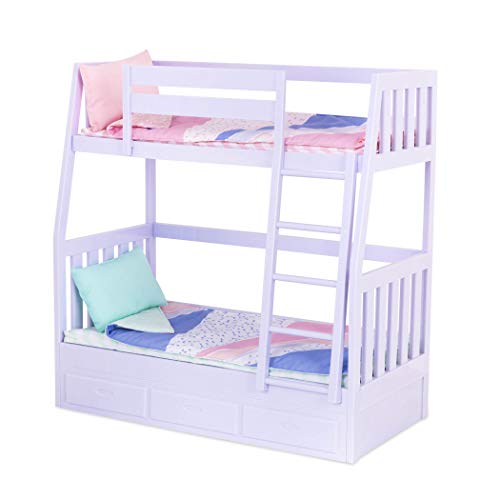 Our Generation Doll Bed – Lilac and Accessories Our Generation Doll Bed – Lilac and Accessories