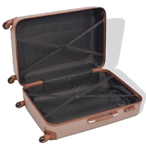 CHARMMA 4 Piece Hardcase Trolley Set Champagne3