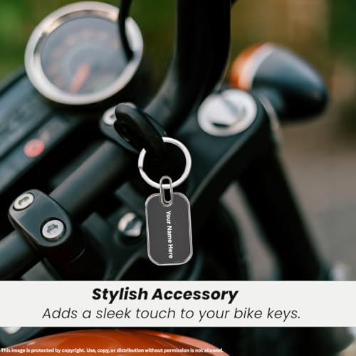 Image of FELSTAR Customised Name Engraved Premium Metal Key Chain | Mirror Finish Personalized Keychain for Doctors, CA, Advocates, Home, Car, Bike & More | Ideal Custom Gift