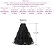 Kumeng Women's Ankle Length Petticoats Long Plus Size Wedding Slips Crinoline Underskirt for Prom Evening Wedding Dress