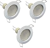 【 KIT COMPLETO 】Il KIT Contiene 3 Ghiere del colore selezionato, 3 Lampadine GU10 , 3 Attacchi Portalampada GU10 In Ceramica.