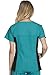 Cherokee Flexibles Women Scrubs Top V-Neck Knit Panel 2874, M, Teal Blue - Medium,Teal Blue