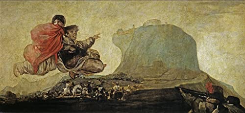 Toile Asmodea Francisco de Goya habillage grand mur vide salon affiche art 60x90cm