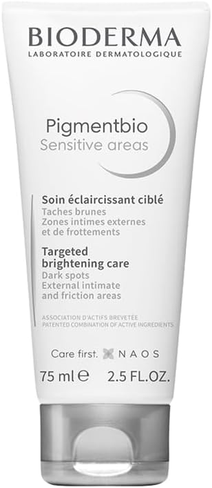 Bioderma Pigmentbio Sensitive Areas Creme Unified and Brightened Skin Tone Underarms Bikini Areas and Even for the Most Delicate Areas, 75ml