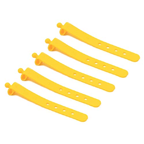 Kabelbinder-Organizer – Wiederverwendbar, Wasserdicht, 4 Stück In Gelb, Ideal Für Ordnung Zu Hause & Unterwegs