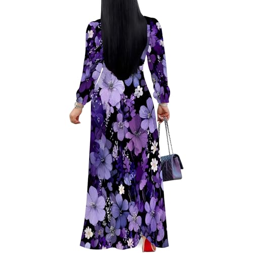 Image of Maxi Dress for Women with Sleeves, Empire Waist Dress