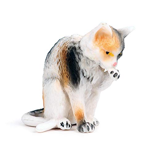 Statue de chat KELIEQA figurine d'animal réaliste pour décoration de maison