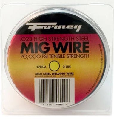 Forney Mig Wire Mild Steel 0.024 Dia 2 Lbs. Spool Bulk