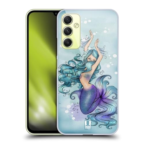 Head Case Designs Serena Mermaids Hard Back Case Compatible with Samsung Galaxy A34 5G