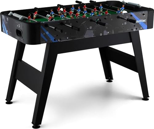 Outtec® Kickertisch, Tischkicker, Tischfußball für Kinder und Erwachsene - 139x 60 x 80 cm - inkl. 2 Bälle - Fußballtisch mit 22 Spieler, Torzähler – Bild 7