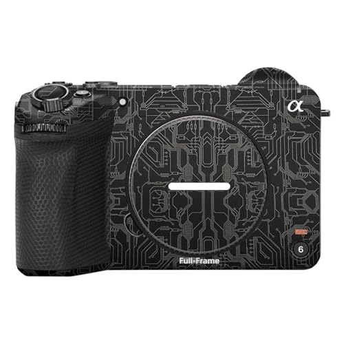 Mebont カメラアクセサリー ステッカー Sony FX2B カメラに適合する保護装飾ステッカーで、耐擦傷性、耐摩耗性を備えたカメラスキン保護フィルム、迷彩(回路暗金)