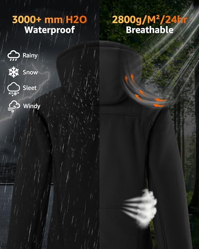 Lofinimo GD-P32+ Heated Jackets For Women With Battery Pack Included, Womens Heated Jacket For Hunting, Work, Heated Coat Hoodie Clothing thumb #2