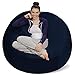 Sofa Sack Bean Bag Chair - Plush, Ultra Soft - Memory Foam Bean Bag Chair with Microsuede Cover - Stuffed Foam Filled Furniture and Accessories for Dorm Room 5 Feet - Navy