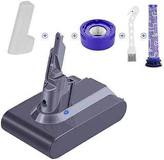 LabTEC V7 Battery 21.6V 4600mAh Replacement for Dyson V7, V7 Motor-head Pro, V7 Trigger, V7 Animal, V7 Car+Boat Cordless Vacuum Cleaner Battery with 1 Filter