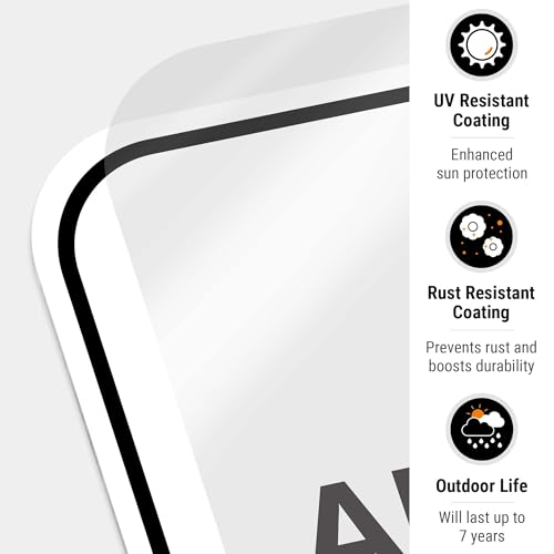 Image of Package Delivery Sign, Delivery Instructions Deliver All Package to Side Door Sign, 12x18 Inches, Rust Free .063 Aluminum, Fade Resistant, Made in USA