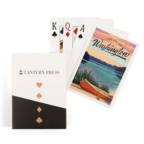 Lantern Press Naipes Poker Lake Chelan, 52 Cartas