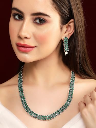 Image of Rubans Oxidised Necklace Set Jewellery Gift for Women & Girls