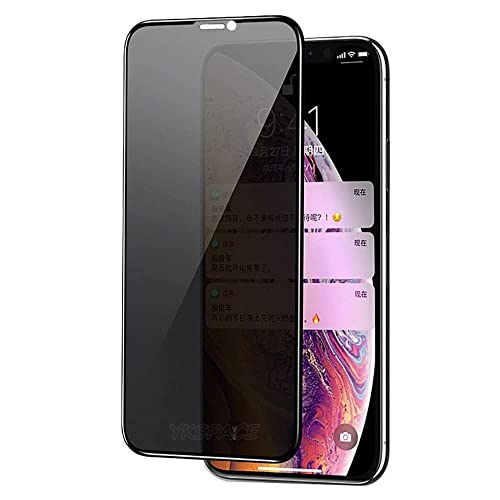 Image of RODMED for iPhone X, iPhone XS, iPhone 11 Pro Edge to Edge Anti Spy Privacy Tempered Glass with Easy Installation Kit | Black (Pack of 1)