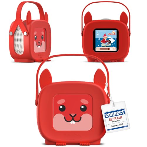 tigermedia tigerbox MINI - Henny Hörnchen | Inkl. 4 Wochen tigertones Zugang | Hörspielbox für kleine Kinder | Mit Offline-Modus, Lautstärkebegrenzung, Kopfhöreranschluss | Kompatibel mit tigercards