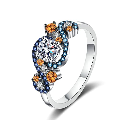 Anneau Infini Pavé de moissanites le cadeau de mariage fantaisie idéal pour femme
