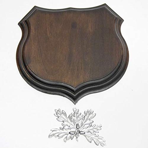 Set 3 Targhe Trofeo Per Cinghiale In Legno Con Copertura In Metallo - GTK Corna & Trofei