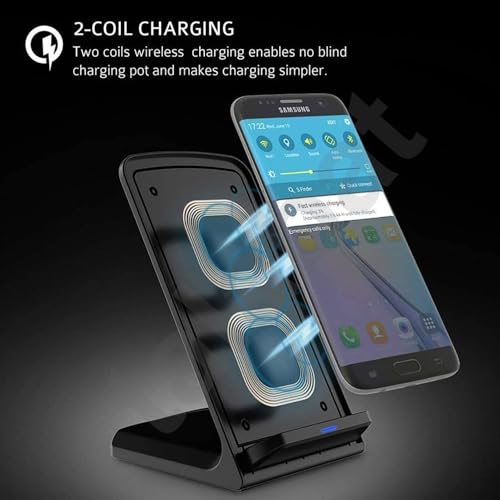Image of Talabat 15W Fast Wireless Charging stand |Compatible with Samsang Galaxy Note 9 /s9 /plus /note 8 /s8, and iPhon 13 /13Mini /13Pro /13Pro Max /12 /12Mini /12pro /12Po Max /11 /