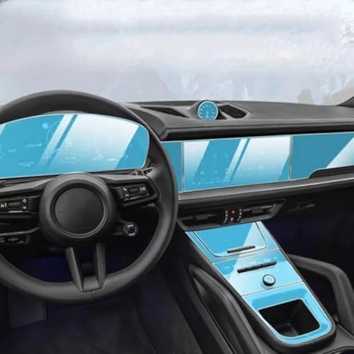 Schutzfolie für Porsche Cayenne 2024,transparente Innenausstattung der Mittelkonsole,kratzfestes Zubehör