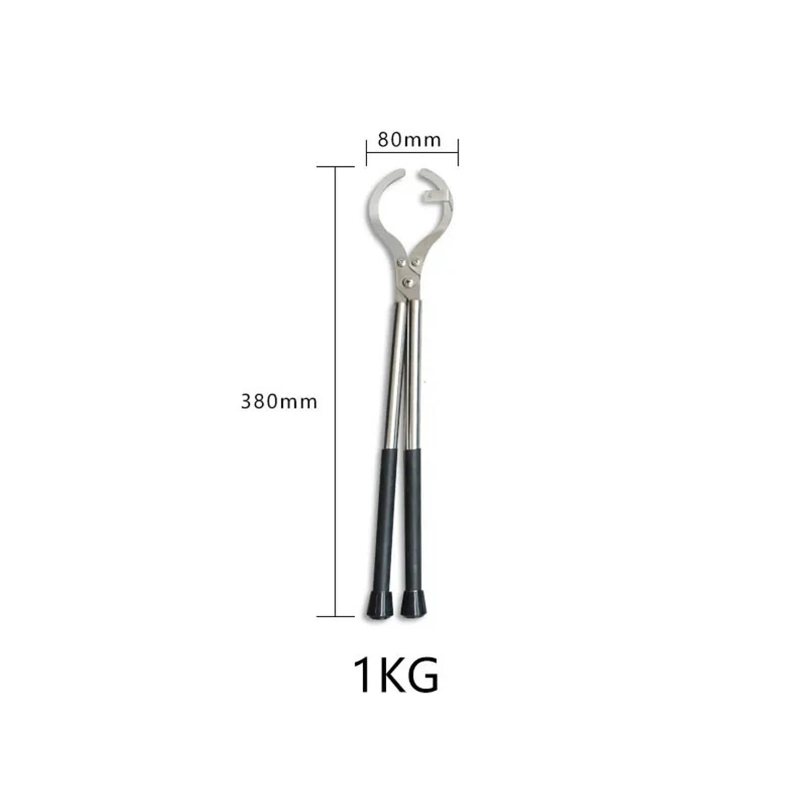 Herramienta de fundición de joyería, pinzas de 1KG, 2KG, 3KG for recoger crisol de grafito de 1-3KG, combinado con horno de fusión, herramientas de fundición(GHQ-003 3KG)