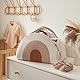 Sightday Wickeltasche Organizer,Wickeltisch Organizer,Tragbarer Diaper Caddy,Windelkorb Mit Fächern & Griffen,Windel Organizer Für Frauen und Männer,Hält Windeln,Tücher,Kleidung und Spielzeug(Khaki)