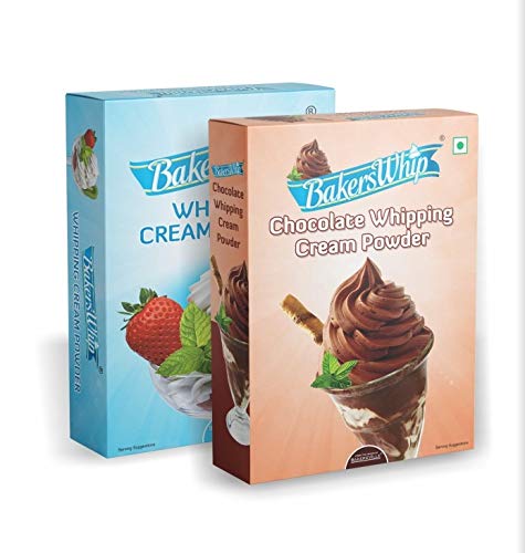 Whipping Cream Powder Combo (Vanilla 450g & Chocolate 450g)