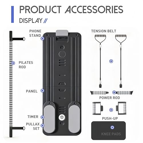 image for CroyVine Pilates Board-Pilates Reformer Board,Multi-Purpose Portable P