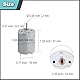 JYUDAUFU 4 Stück 280 Mikro-Motor DC 3-12 V 42 mm × 24 mm Mini Motor mit Halterung, Federklemme Draht, für RC Spielzeugboot Modell, für DIY