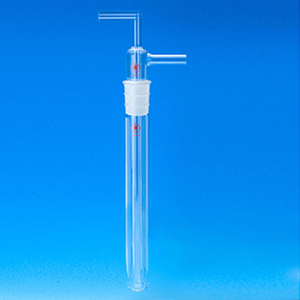 8753-43 Vacuum Trap, Bent Vertical Tube, 34/45 Joint, 38 mm Diameter, 250 mm Length, 16 mm Inner and Side Tube Diameter