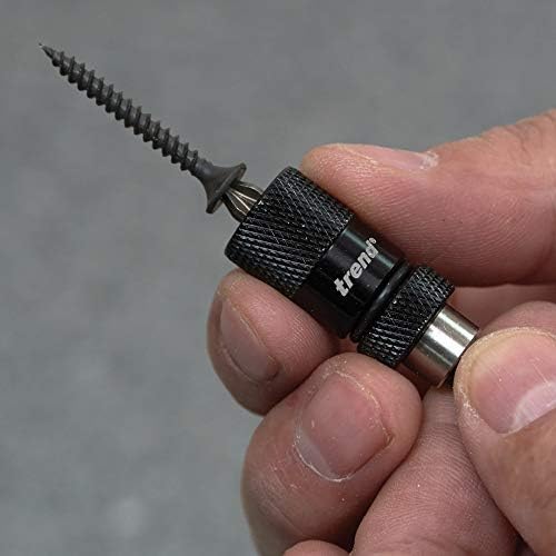 TREND SNAP/MAG Bit Holder with Extra Magnetic Ring to Hold Screws securely, Silver