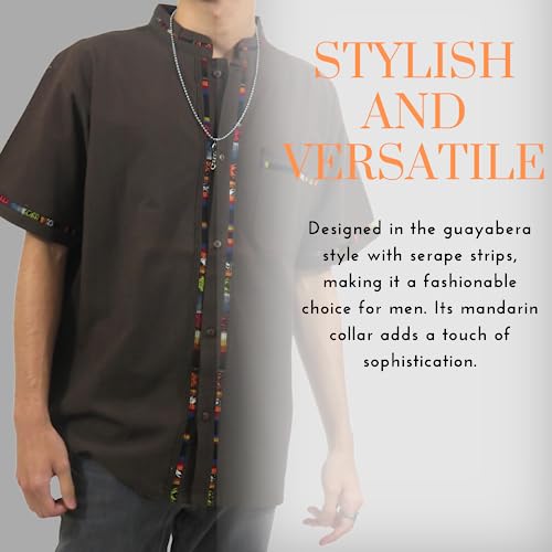 Traditional Mexican Toluca Shirt for Men, Guayabera Style Men's Shirts for Summer, Casual, Cultural & Wedding3