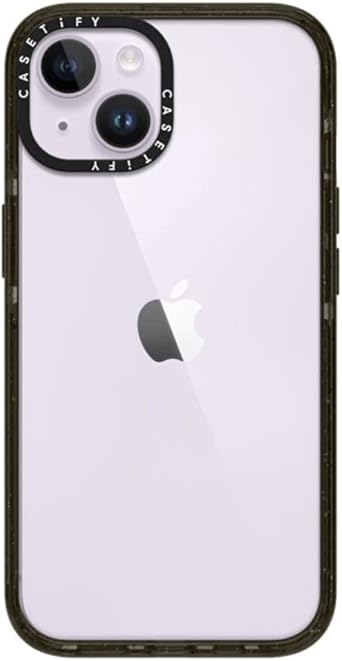 CASETiFY Impact iPhone 14 Case [4X Military Grade Drop Tested / 8.2ft Drop Protection] - Clear Black