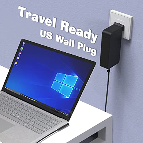 Surface Pro Surface Laptop Charger,65W Power Supply Adapter[Updated] for Microsoft Surface Pro 9/8/X/7+/7/6/5/4/3,Surface Laptop 5/Studio/4/3/2/1,Surface Book,Surface Go 3/2/1.Support 44W,36W,LED,Case