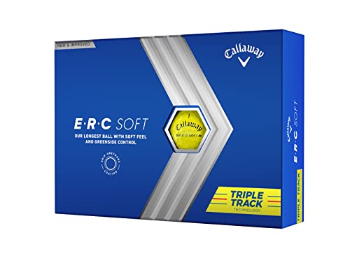 Callaway Golf ERC Soft Golf Balls (Yellow Triple Track) - image 1