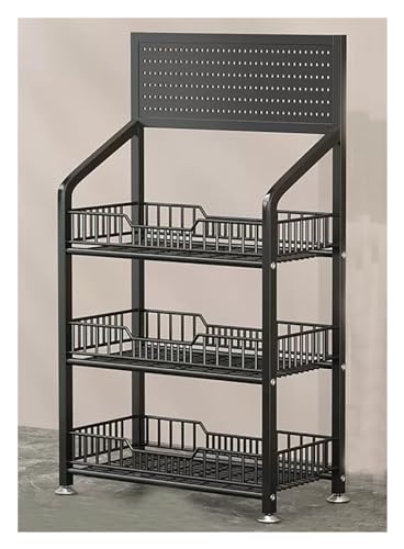 Chariot de rangement mobile pour pharmacie avec paniers ajustables en acier