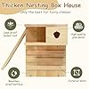 Large Squirrel House for Outside Nesting - XL Large Squirrel House for Outside with Exterior Porch, Wooden Nesting Box Squirrel Chipmunks and Small Animals