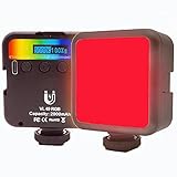 【2500-9000k mit LCD-Display, stufenlos dimmbar】 Farbe einstellbar von 0 bis 359 Grad; Farbsättigung einstellbar von 0% -100%; Helligkeit von 0% -100% dimmbar; Dimmbar bei einer Umgebungstemperatur von 2500 K (heiß) - 9000 K (kalt). Ob für Foto oder Video, tragbare Fotobeleuchtung ist unverzichtbar