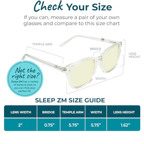 Image of Sleep ZM Blue Light Blocking & Light Sensitivity Glasses - 14 Lens Types for Comfort, Relaxation, Sleep & Relief