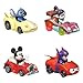 Hot Wheels RacerVerse, Set of 4 Die-Cars 1:64 Scale Toy Cars Optimized for Driving on Tracks with Pop Culture Characters as Drivers